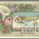 Victorian Trade Card for Hiram Sibley & Co., Seedsmen with Ice Skaters