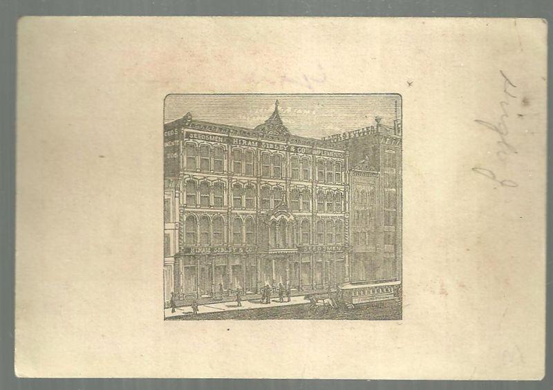 Victorian Trade Card for Hiram Sibley & Co., Seedsmen with Ice Skaters