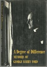 Degree of Difference by George Barry Ford 1969 1st edition with Dust Jacket