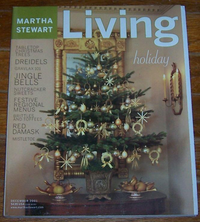 Martha Stewart Living December 2001 Four American Holiday Menus