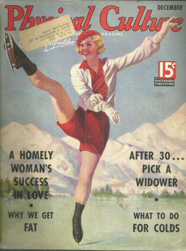 Physical Culture Magazine December 1935 The Common Cold/Let's Talk Turkey