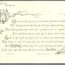 Victorian Christmas Card Glittery Snowy Landscape w/Frederick Langbridge Poem