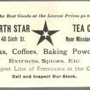 Victorian Trade Card for North Star Tea Co., with Snowy House Landscape