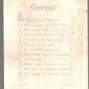 Victorian Hildesheimer and Faulkner Christmas Card with Burnside Christmas Poem