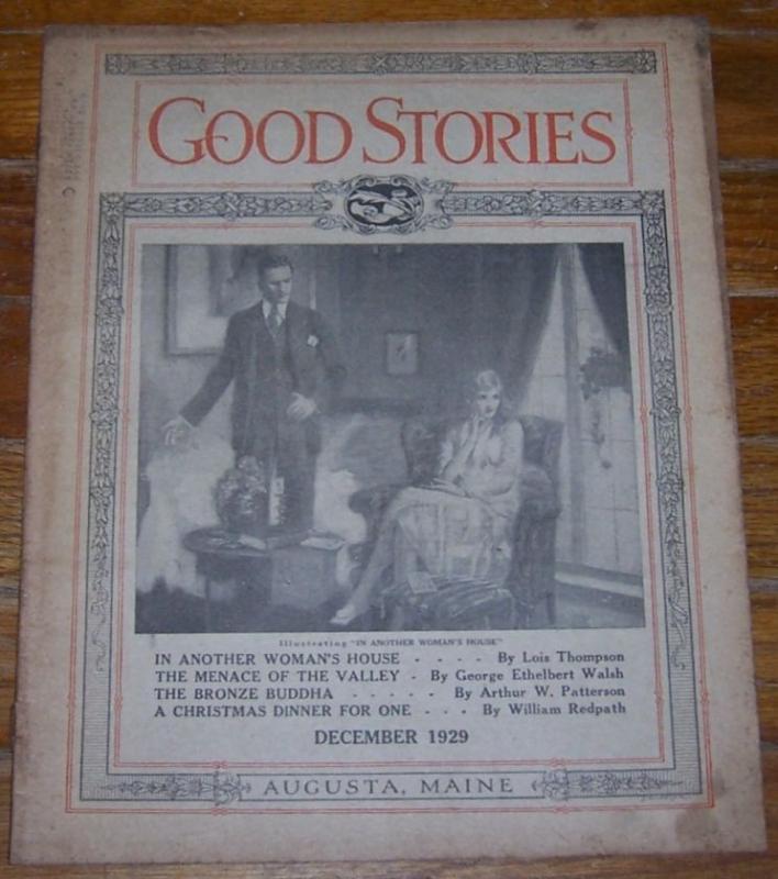 Good Stories Magazine December 1929 Vintage Fiction, Recipes, Household, Holiday