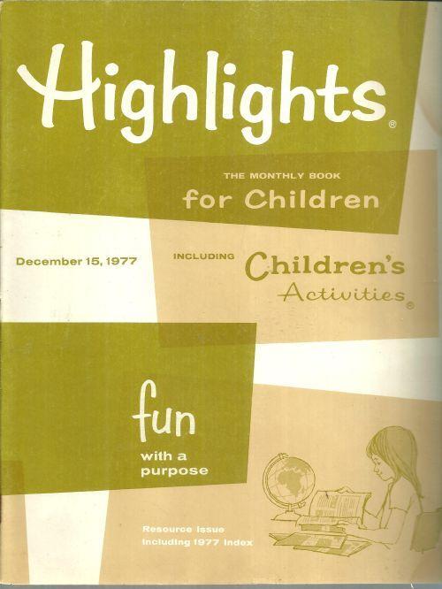 Highlights For Children Magazine December 15, 1977 Magic Words of Ballet