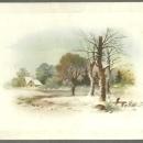 Victorian Trade Card for Capitol Coffee Columbus, Ohio with Winter Landscape