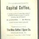 Victorian Trade Card for Capitol Coffee Columbus, Ohio with Winter Landscape
