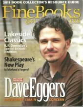 Fine Books and Collections Magazine Winter 2011 Dave Eggers On the Cover