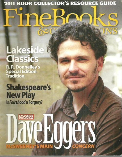Fine Books and Collections Magazine Winter 2011 Dave Eggers On the Cover