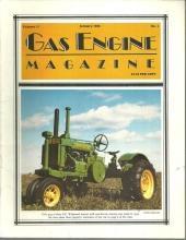 Gas Engine Magazine January 1986 G. P. Widetread Tractor on Cover