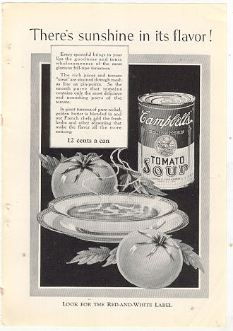 Campbell Tomato Soup 1926 Advertisement
