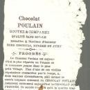 Victorian Trade Card For Chocolat Poulain with Boy and Girl Playing Instruments