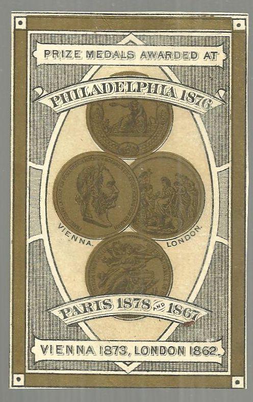 Victorian Trade Card Uncle Sam and Scotsman Returning with Medals