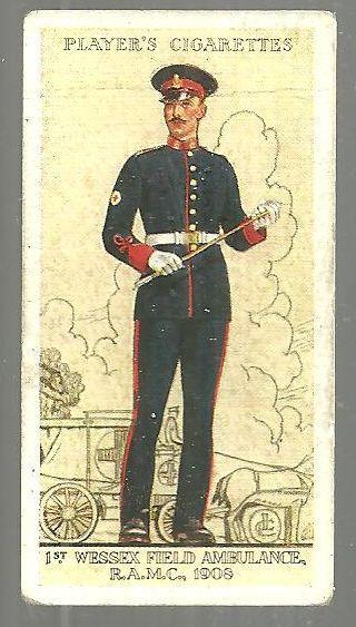 Vintage Player's Cigarette Card with The 1st Wessex Field Ambulance #24