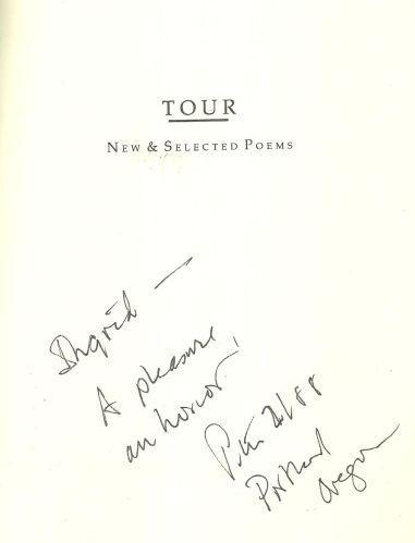 Tour New and Selected Poems Signed by Peter Sears 1987 1st edition