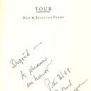 Tour New and Selected Poems Signed by Peter Sears 1987 1st edition
