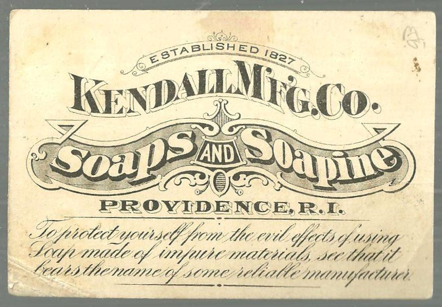 Victorian Trade Card for Soapine Little Boy Hanging by a Rope Around a Star