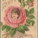 Victorian Trade Card Perfumed with Hoyt's German Cologne With Rose Lady