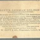 Victorian Trade Card Perfumed with Hoyt's German Cologne With Rose Lady