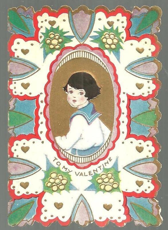 Whitney Made Vintage Valentine Card with Boy in Sailor Suit To My Valentine