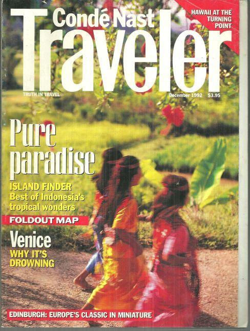 Conde Nast Traveler Magazine December 1992 Pure Paradise Island Finder