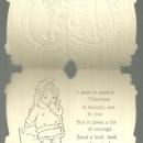 Whitney Made Vintage Valentine Card with Boy and Girl Standing Under Tree