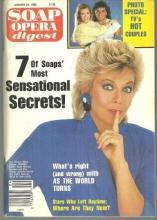 Soap Opera Digest Magazine January 24, 1989 Kim Zimmer from GL on the Cover