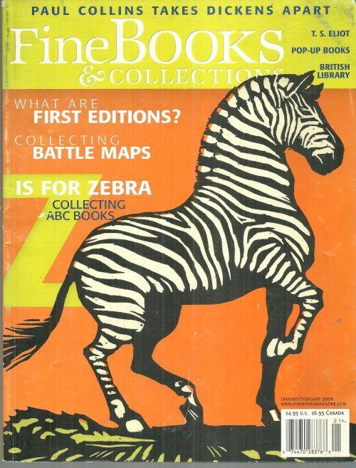Fine Books and Collections Magazine January/February 2006 ABC Books on Cover