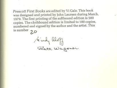 Night Lights Poems by Mindy Aloff Illustrated by Pati Wagoner Signed 1979