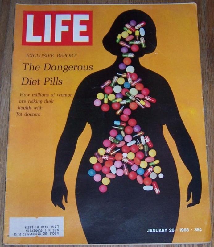Life Magazine January 26, 1968 Dangerous Diet Pills on cover/Cream/Grande Dames