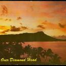Postcard of Sunrise Over Diamond Head, Waikiki Beach, Hawaii.
