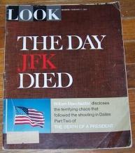 Look Magazine February 7, 1967 The Day JFK Died on cover/Jack Lemmon