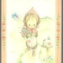 Vintage Betsey Clark Hallmark Valentine With Little Girl A Special Delivery Wish