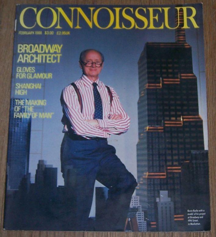 Connoisseur Magazine February 1988 Kevin Roche on the cover/Gloves/Voodoo
