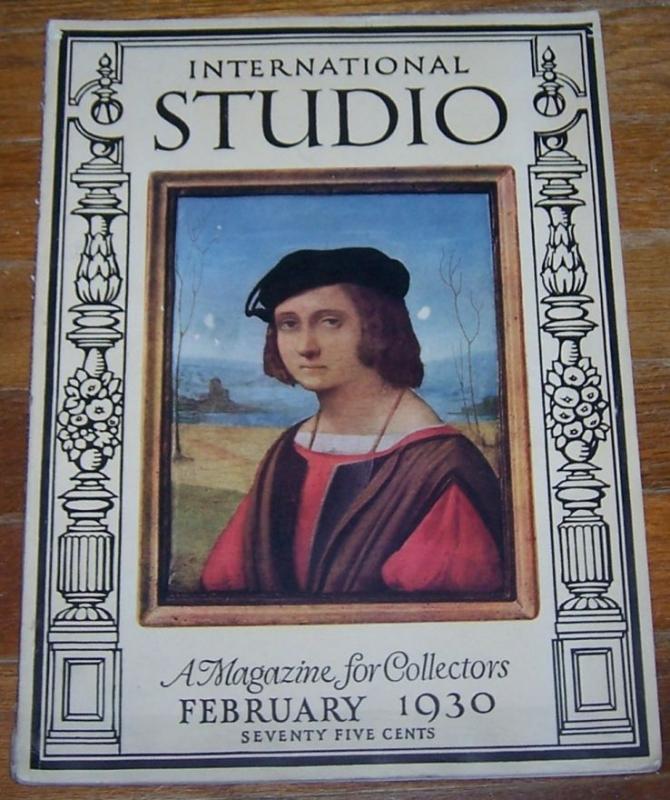 International Studio with Connoisseur Magazine February 1930 Waterford Glass