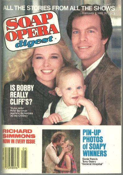 Soap Opera Digest Magazine February 2, 1982 Cliff, Nina and Bobby from AMC Cover