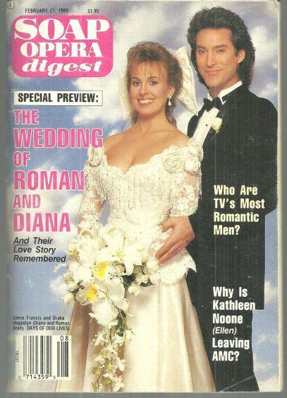 Soap Opera Digest Magazine February 21, 1989 Roman and Diana Wed DOOL Cover