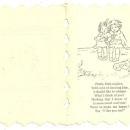 Pretty Little Maiden Victorian Valentine Greetings Card with School Girl