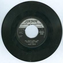 Bobby Darin Bill Bailey Won't You Come Home 45RPM Record