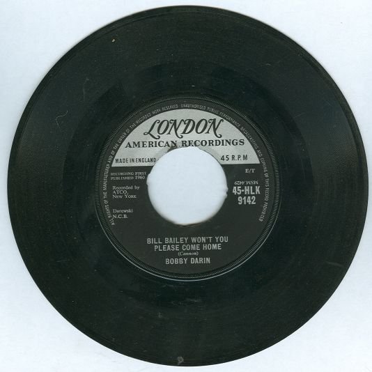 Bobby Darin Bill Bailey Won't You Come Home 45RPM Record