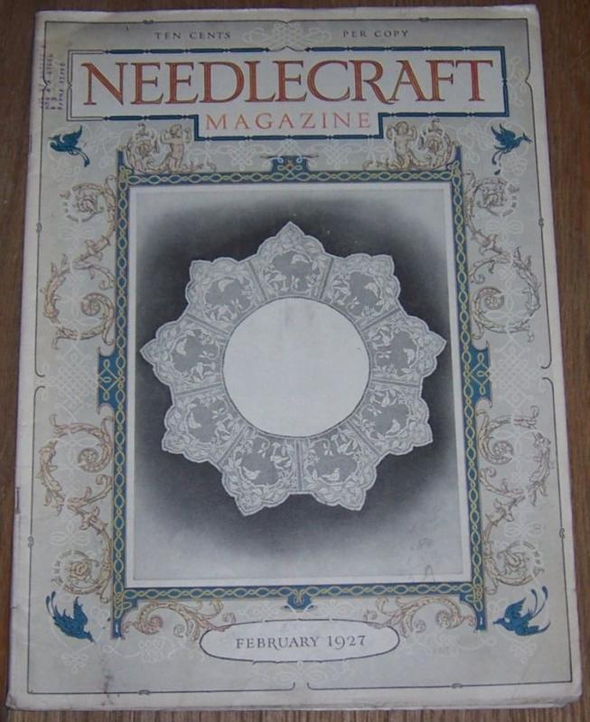 Needlecraft Magazine February 1927 White Embroideries/February Menus/Baby Bonnet