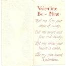 Vintage Valentine Card with Girl as Stick of Candy To My Swetheart