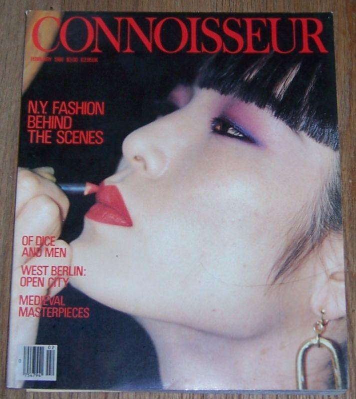 Connoisseur Magazine February 1986 Making of New York Fashion/Calvados/Flatware