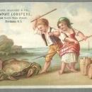 Victorian Trade Card for Goff Hazard Newport Lobster Providence, RI Girl and Boy