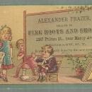 Victorian Trade Card for Alexander Frazer Fine Boots with School Children