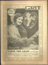 Grit Story Section February 13, 1938 Vintage Fiction, Poetry and Cartoons