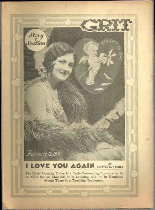 Grit Story Section February 13, 1938 Vintage Fiction, Poetry and Cartoons