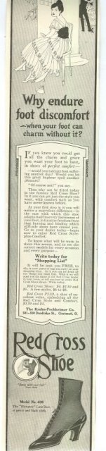 Red Cross Shoes 1915 Magazine Advertisement