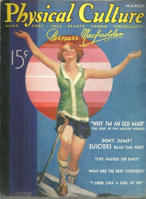 Physical Culture Magazine March 1933 Cover Painted by Jay Weaver/Body Beautiful